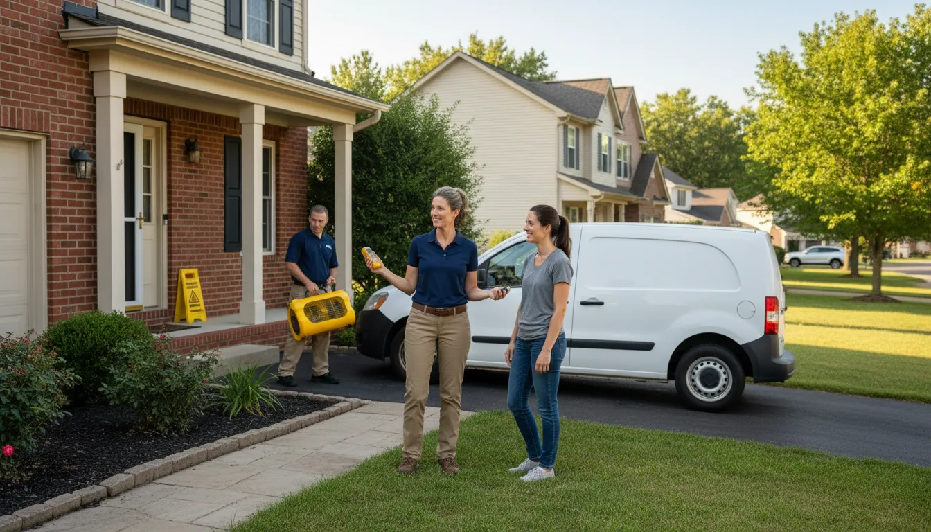 Residential water damage restoration in Gretna, NE